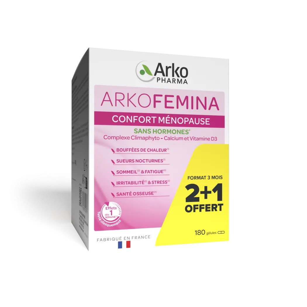 Arkofemina Confort Ménopause - 2 mois + 1 mois offert