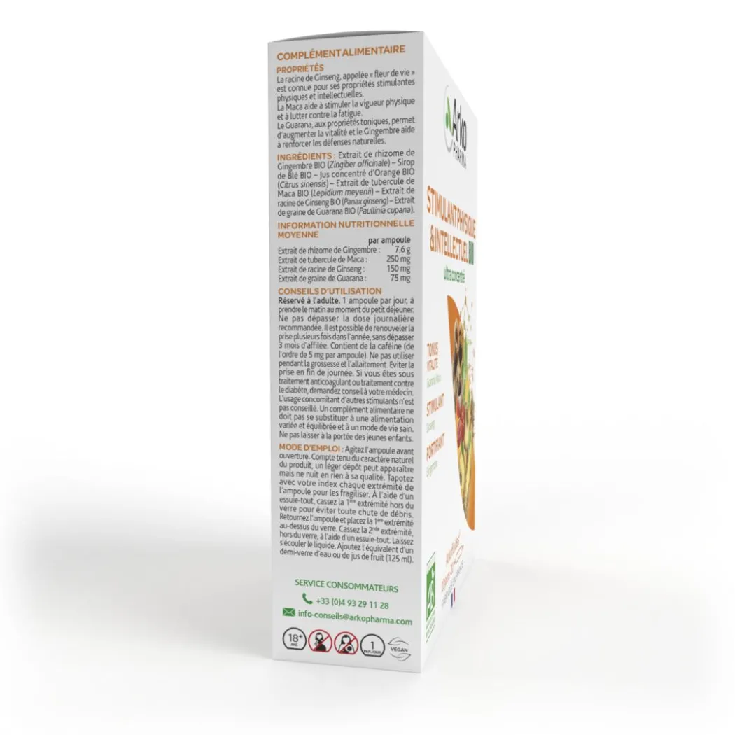 Arkofluides® BIO Stimulant Physique et intellectuel