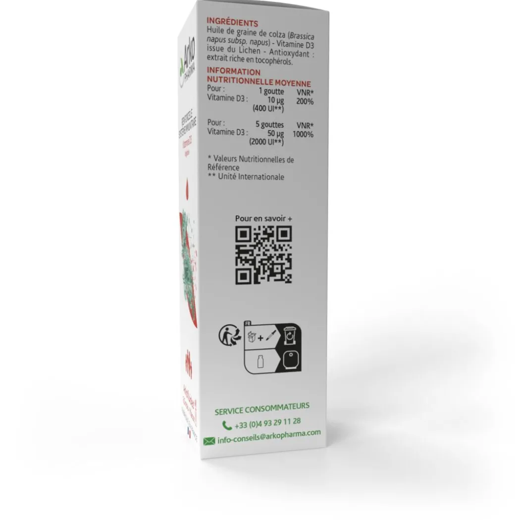 Arkofluides® Vitamine D3 Végétale