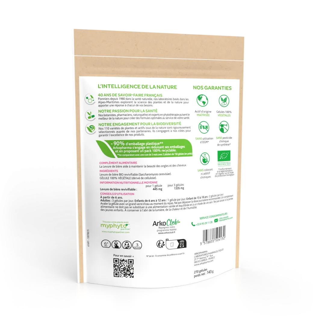 Arkogélules® BIO Levure de bière