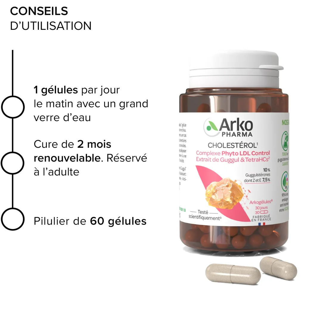 Arkogélules® Complexe Phyto LDL Control