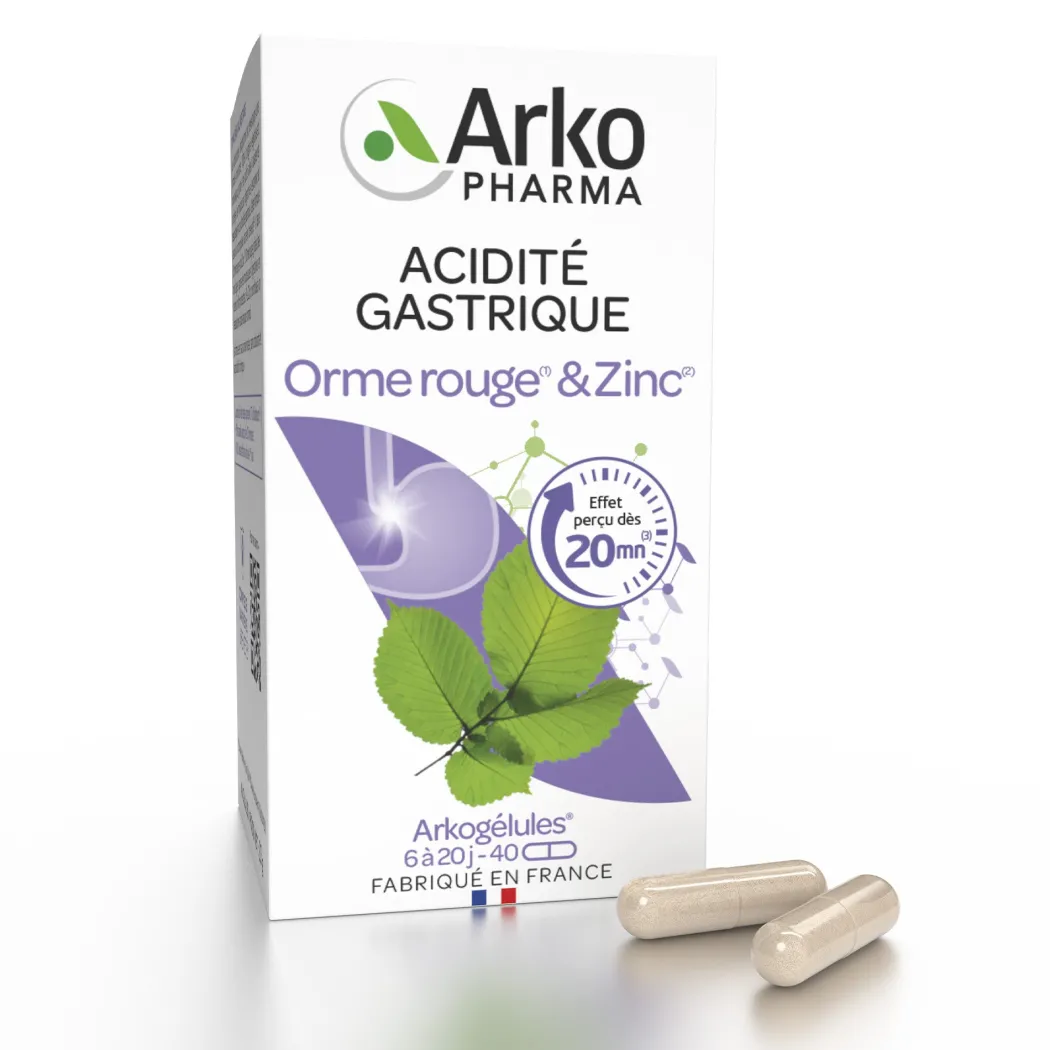 Arkogélules® Orme rouge et Zinc