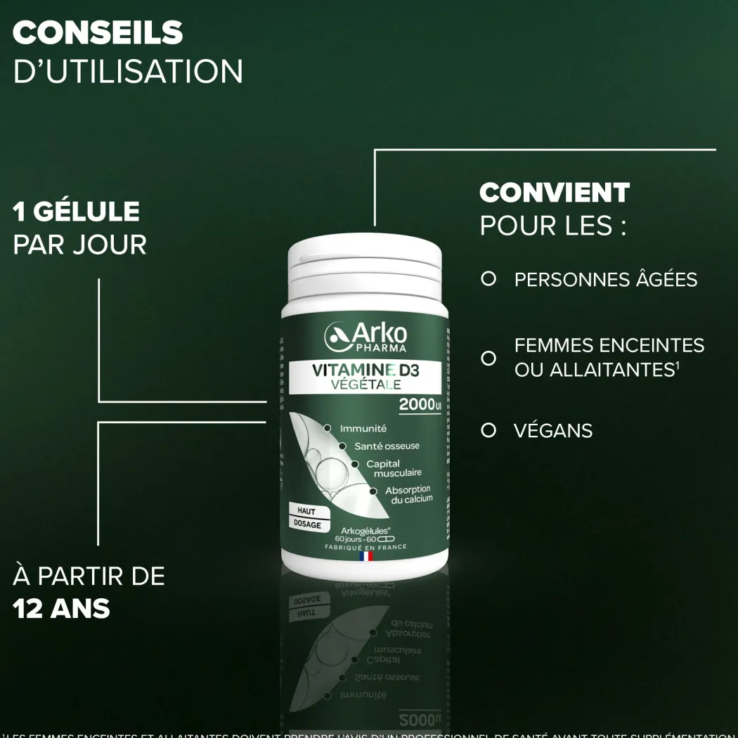 Arkogélules® Vitamine D3