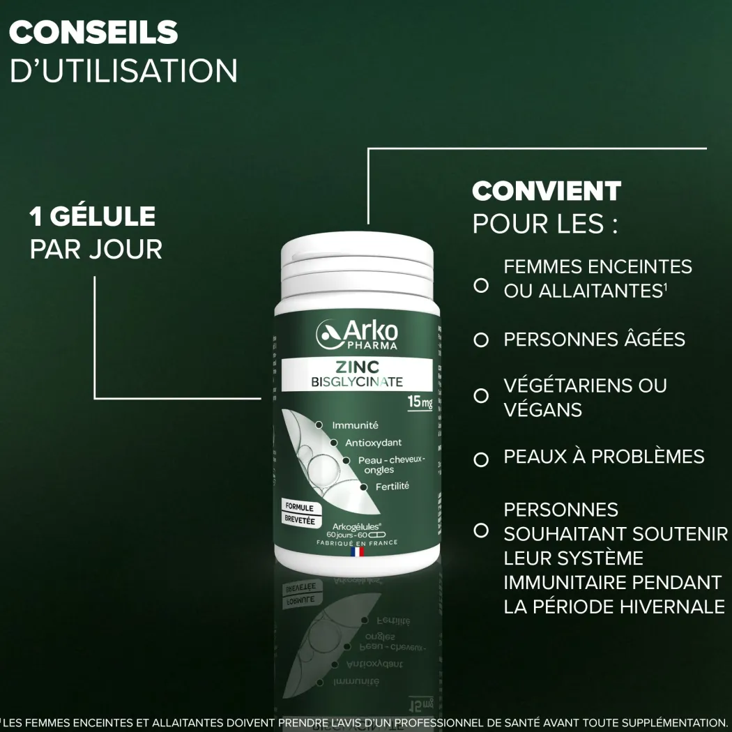 Arkogélules® Zinc Bisglycinate