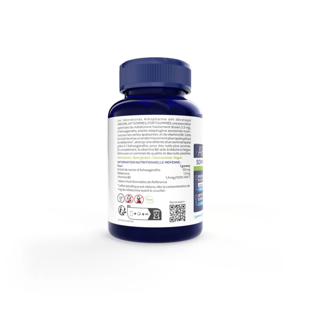 Arkorelax® Sommeil Fort Gummies - 60 gummies dont 2 semaines OFFERTES