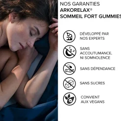 Arkorelax® Sommeil Fort Gummies - 60 gummies dont 2 semaines OFFERTES