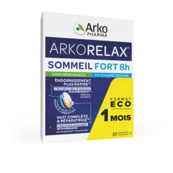 Arkorelax® Sommeil Fort 8H XL - 30 comprimés - 1 mois dont 1 semaine Offerte