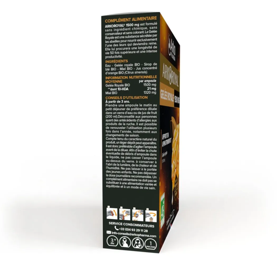 Arkoroyal® Gelée Royale BIO 1500 mg
