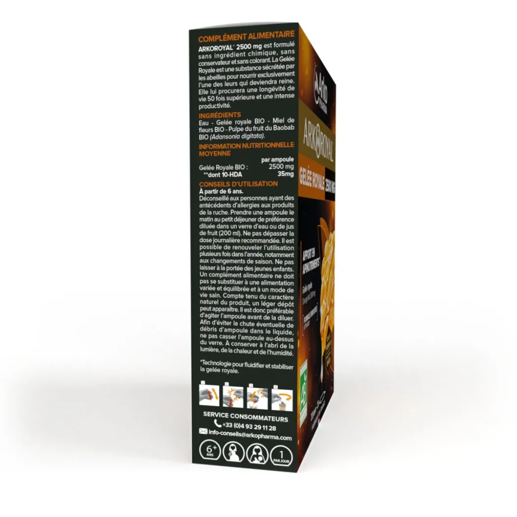 Arkoroyal® Gelée Royale BIO 2500 mg