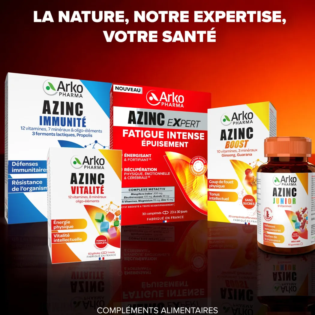 Azinc Expert Fatigue Intense Epuisement