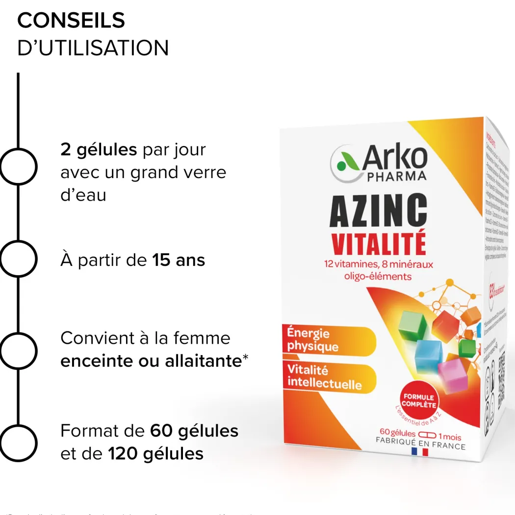 Azinc® Vitalité Gélules