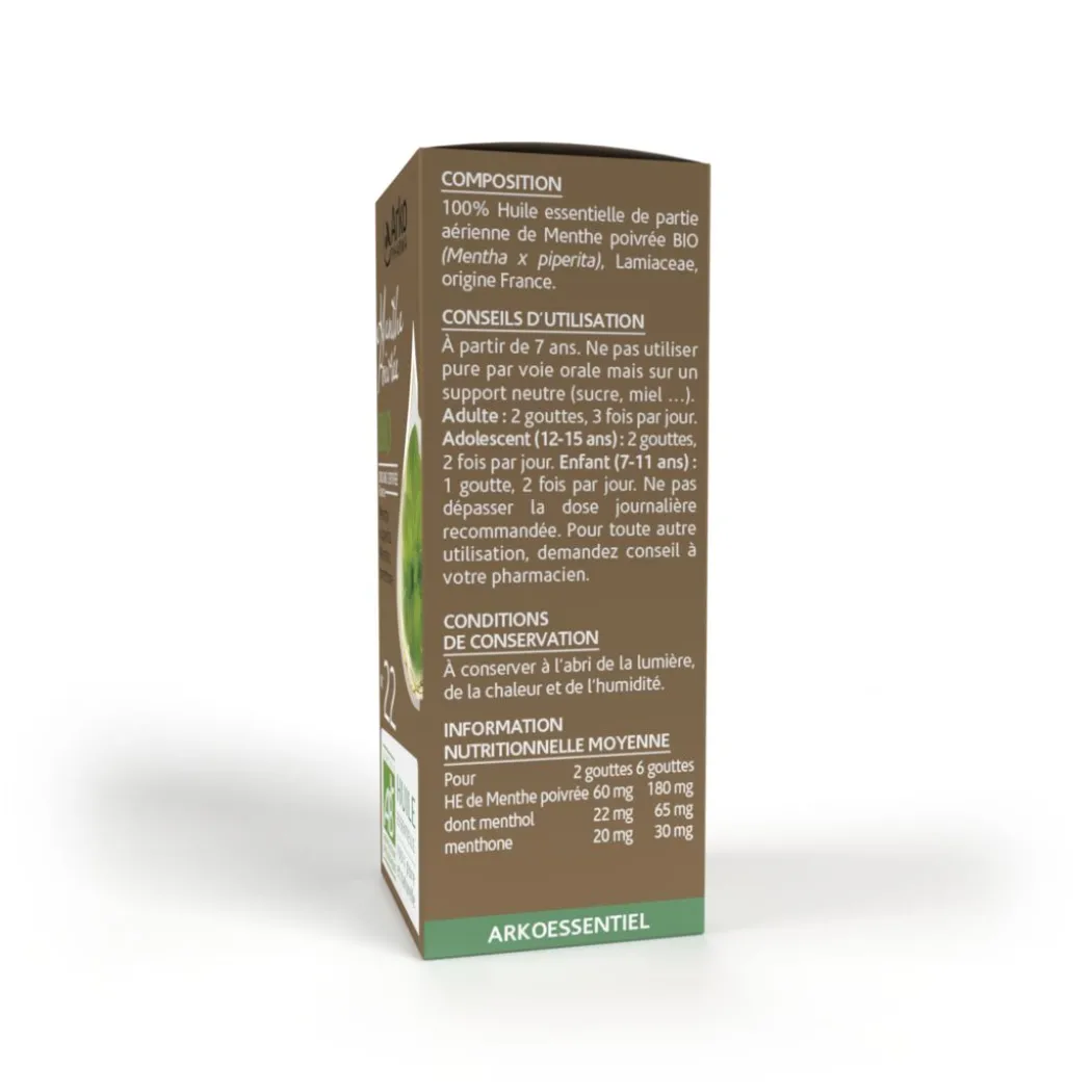 Huile essentielle de Menthe Poivrée BIO
