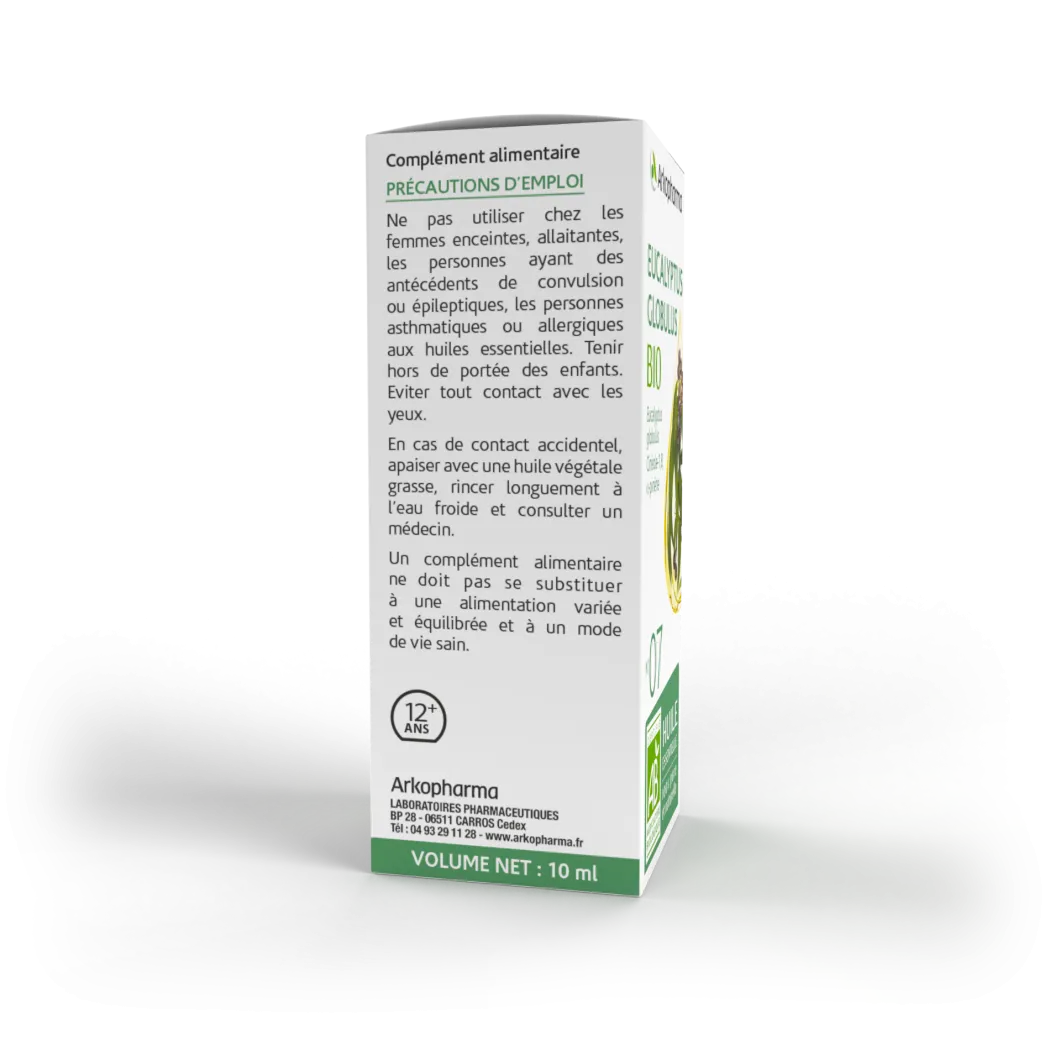 Huile essentielle d'Eucalyptus Globulus BIO