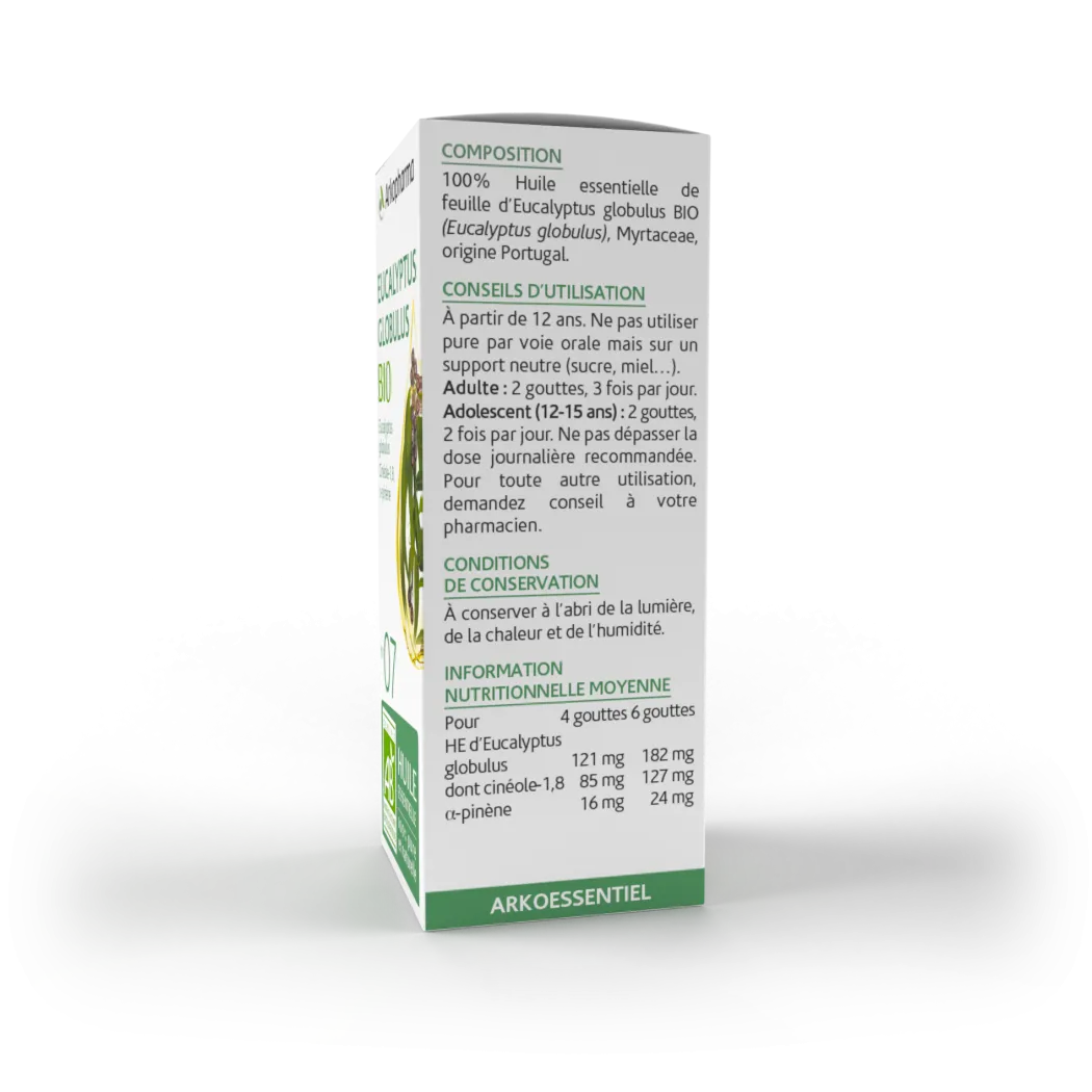 Huile essentielle d'Eucalyptus Globulus BIO