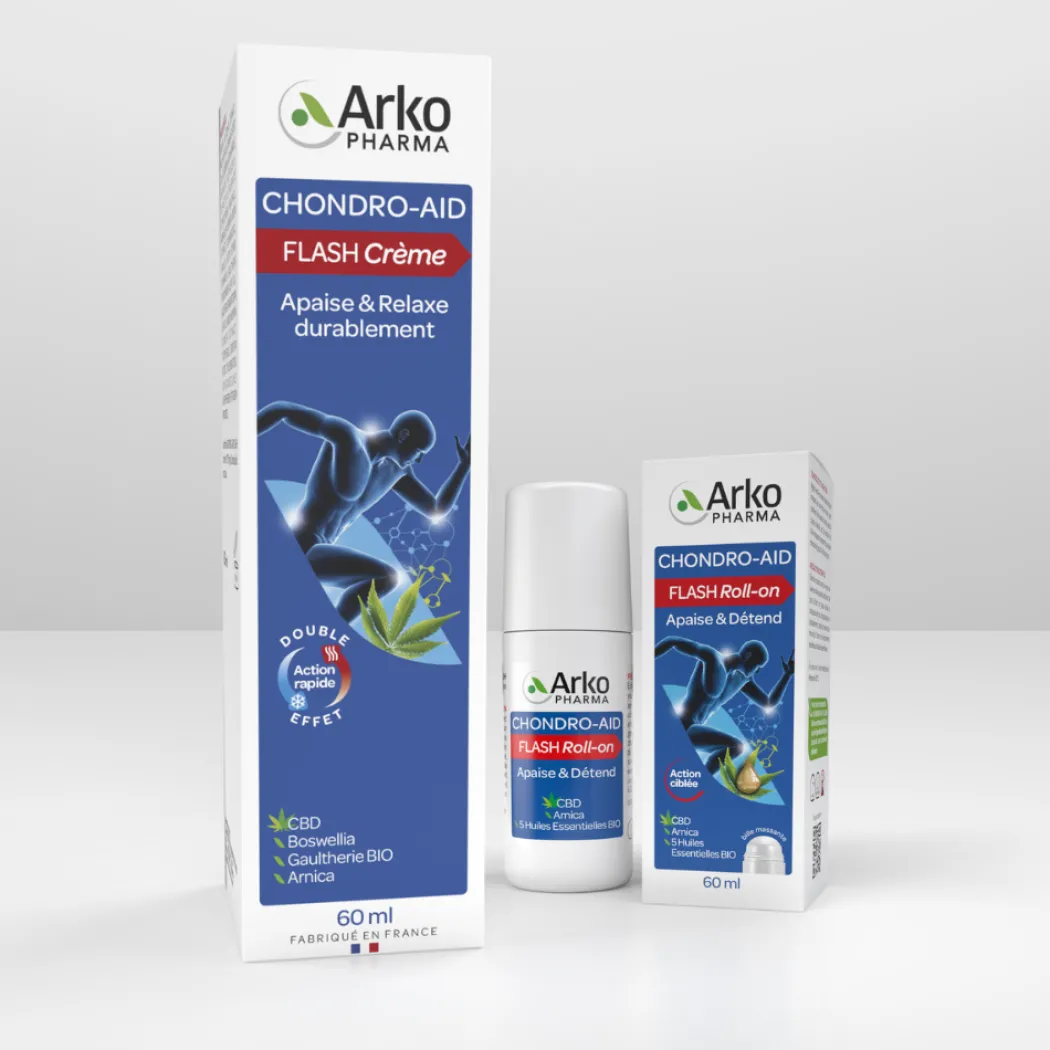 Lot Chondro-Aid® Flash Roll-on + Crème